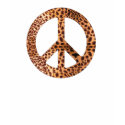 Womens Cheetah Peace Sign T-Shirt by calroofer Womens Cheetah Peace Sign T-Shirt