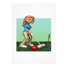 Womens Croquet Card