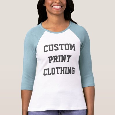 Women&#39;s Custom Bella 3/4 Sleeve Raglan T-shirt