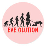 Women's evolution round stickers
