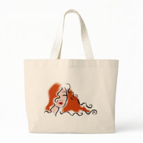 Women's Face Design Tote Bag