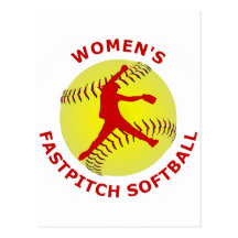 Women's Fastpitch Softball Post Card