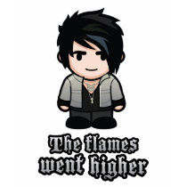 Women's Flames went Higher t-shirts by CartoonAndrew Women's Flames went Higher t-shirts