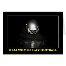 Womens football card