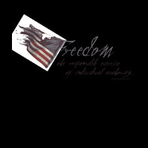 Womens Freedom Defined Flag Shirt