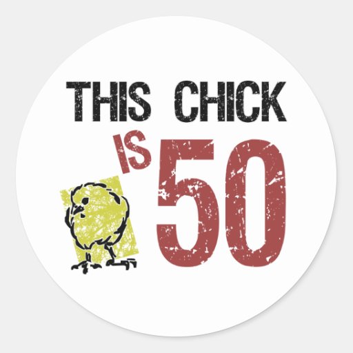 Women S Funny 50th Birthday Classic Round Sticker Zazzle