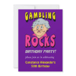 Womens Gambling Birthday Invitations