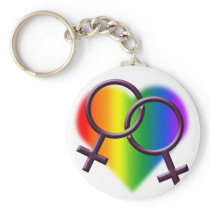 Women's Gay Pride Keychain Rainbow Love Keychain