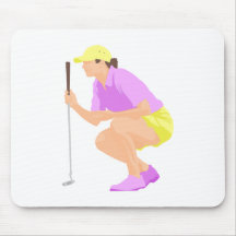 Womens Golf Mouse Pads