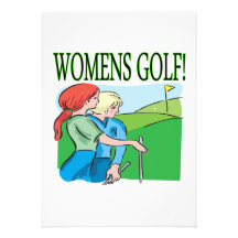 Womens Golf Personalized Announcement