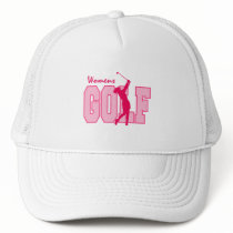 Women's Golf Pink Mesh Hat
