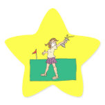 Womens Golf Trophy stickers