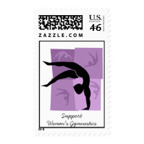 Women's Gymnastics Purple Stamps