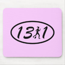 Womens half marathon mouse pads