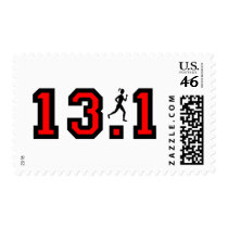 Womens half marathon postage stamps