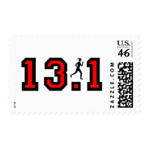 Womens half marathon postage stamps