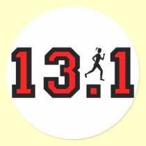 Womens half marathon stickers