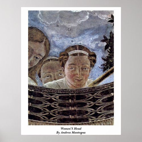 Women'S Head By Andrea Mantegna Poster