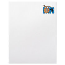 womens hoops basketball design letterhead