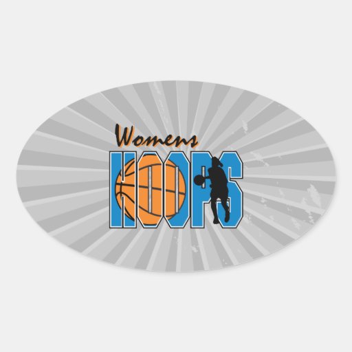 womens hoops basketball design stickers