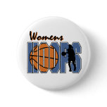 Women's Hoops Pinback Button
