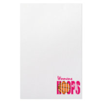Women's Hoops Stationery