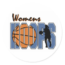 Women's Hoops stickers by sports_tshirts Women's Hoops stickers