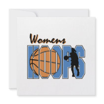 Women's Hoops T-shirts and Gifts Invites