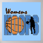 Women's Hoops T-shirts and Gifts Print