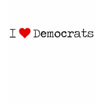 Women's I Heart Democrats T-shirt