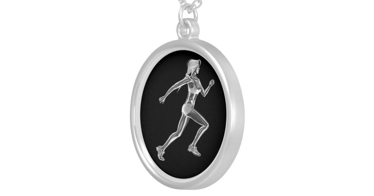 Womens Lady Runner Necklace Zazzle