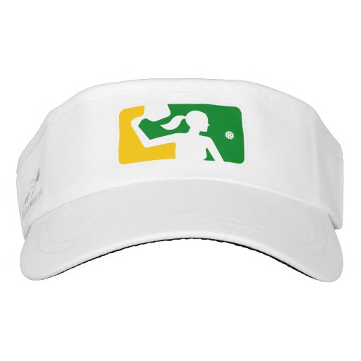 Women's Major League Pickleball Visor (Green) Zazzle