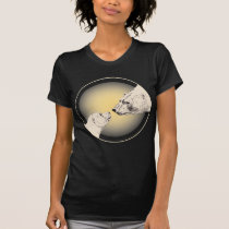 Womens Polar Bear Kiss T-shirt Ladies Bear Art Tee t-shirts
