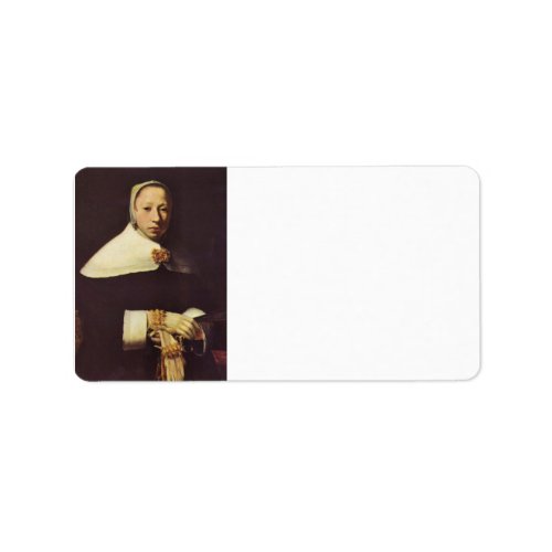 Women's portrait by Johannes Vermeer Address Label