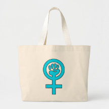 Women's Power Feminist Symbol Canvas Bag