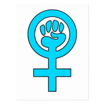 Women's Power Feminist Symbol Postcard
