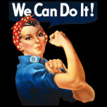 Womens Retro Rosie the Riveter T Shirt