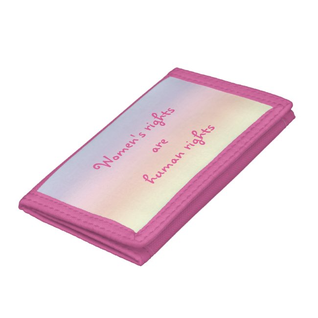 Womens Rights are Human Rights Rainbow Wallet