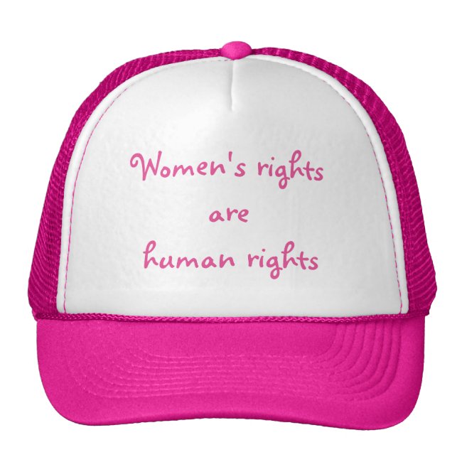 Womens Rights are Human Rights Shocking Pink