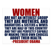 Women's Rights Obama Quote Post Cards