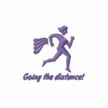 Womens Running "Going the distance!" Embroidered Hoody