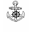 Womens Ships Wheel Anchor T-Shirt