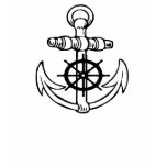 Womens Ships Wheel Anchor T-Shirt