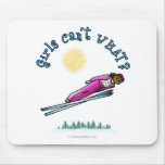 Womens Ski Jumping Mousepads