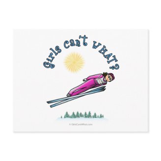 Women's Ski Jumping Postcard