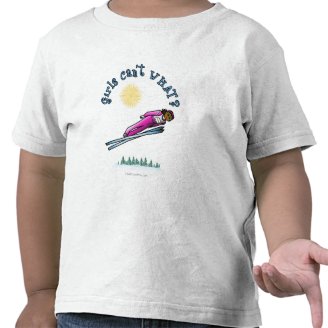 Womens Ski Jumping T Shirt