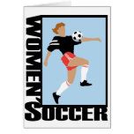 Women's Soccer Greeting Card