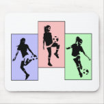 Womens Soccer Skills Mouse Pad