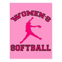 WOMEN'S SOFTBALL POST CARDS