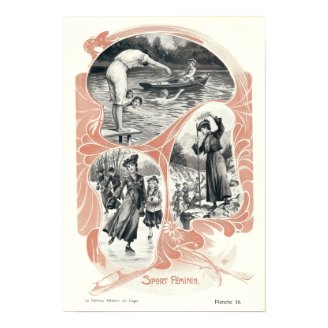 Women's Sports and Fitness in Victorian Era Poster